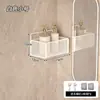 Estante de almacenamiento para pared para baño, canasta de pared sin taladro para inodoro, cocina y lavadero