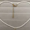 Estilo Coreano Simples Elegante Pingente de Bola Dourada Corrente Clavicular Colar de Pérolas Acessórios de Pescoço Femininos Joias Atacado Não