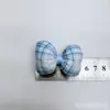 Flor de Cinco Pétalas 3D Decoração de Sapato, Acessórios para Roupas, Laço Xadrez de Tecido, Acessórios de Cabelo DIY, Acessórios para Cabeça, Pingente de Bolsa