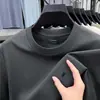 Camiseta Bordada de Marca de Moda 7A para Hombre, Cuello Redondo, Estilo Casual Simple de Verano, Camisa de Manga Corta Suelta y Transpirable para Hombre