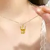 Collar de Muñeca de Dibujos Animados Linda Kulomi Cadena para Clavícula de Diseño de Lujo Ligero de Nicho Alta Gama Cadena para Clavícula Moda de Dibujos Animados Femenina Estudiante