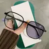 Nuevo marco de gafas fotocromáticas que cambian de color miopía mujeres grado ajustable cara lisa cara cuadrada redonda marco grande gafas de alta calidad que cambian de color