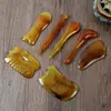 Palo de Masaje Raspador de Resina sin Cuerno para Terapia Facial, Tablero de Masaje Raspador de Meridianos Faciales, Cervicales y Oculares para Cuidado de la Salud