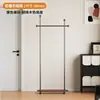 Arara de Chão 2026 Novo Modelo Rack Simples de Armazenamento Varal Móvel Guarda-Roupa de Luxo Leve Vintage