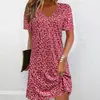 Produto Novo Primavera/Verão 2026 Mais Vendido na Amazon Vestido Estampado com Decote V para Mulheres