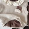 Chaleco de Moda Estilo Coreano Conjunto de Otoño para Niñas, Nueva Camiseta Básica Elegante para Niños para Primavera y Otoño