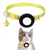 Collar Reflectante de Posicionamiento para Mascotas Adecuado para Rastreador de Mascotas Airtag, Juego de Collar de Posicionamiento para Gatos Anti-Pérdida