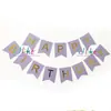 Festival Caliente Caliente Fiesta CUMPLEAÑOS Letras Decorativas Bandera de Cadena con Cola de Pez Bronceada FELIZ CUMPLEAÑOS