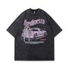 TKPA American Style Retro Street Sweet Cool Cartoon T-shirt de manga curta para homens e mulheres hiphop Street Dance Couple Meia manga Tee-shirt