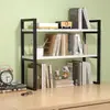 Estante Simples para Mesa, Rack de Armazenamento para Mesa, Mesa de Escritório, Estante Multicamadas para Casa e Estudante, Estante de Livros