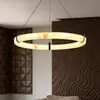 Araña de mármol español para sala de estar, lámpara de comedor de diseñador minimalista de lujo moderno, araña redonda nórdica para dormitorio
