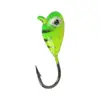 Anzuelo de Pesca con Cabeza de Plomo de 6 Colores Planos con Forma de Renacuajo 1.45g Micro Anzuelo de Pesca en Hielo Colorido Señuelo de Pesca Suave con Señuelo Anzuelo de Pesca
