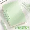 A7 Libro de Registro de Tareas Transparente Espiralado Cuaderno de Bolsillo Específico para Estudiantes Bloc de Notas Portátil Cuaderno Sencillo Cuaderno Pequeño
