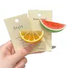 Pinzas creativas y frescas de frutas para el cabello para mujer, pasadores con vibra veraniega, pinzas laterales dulces para flequillo, pinzas de pico de pato divertidas y lindas
