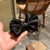 Pinza para el pelo de lazo elegante de alta gama, pinza banana para coleta y recogido estilo lujo ligero, pinza de torsión para media coleta, pinza horizontal, pinza vertical