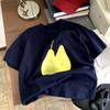 Camiseta de Manga Corta Fletta Pear de Diseñador Coreano para Niños Camiseta Suelta Ligera con Estampado de Frutas Coreana para Niños