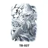 Pegatinas de Tatuaje de Espalda Completa, Pegatinas de Tatuaje de Espalda Completa con Guan Er, Sun Wukong, Dragones, Tigres, Animales, Pegatinas de Tatuaje de Espalda Completa Grandes Impermeables de Colores