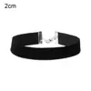 Gargantilla de Terciopelo Negro Estilo Punk Nuevo Transfronteriza Gargantilla de Cadena de Terciopelo Negro para Mujer