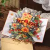 Tarjeta de felicitación con ramo 3D para el Día del Maestro, Nuevo Modelo 2026 Regalo para Maestras, Práctico, de Alta Gama, Creativo y Ceremonial para Estudiantes