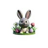 Amazon Transfronterizo 2025 Pascua Conejo Nuevo Huevo Colgante Pequeño Llavero Acrílico Decoración