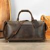 Bolsa de Viaje de Cuero Genuino Más Vendida de Amazon Retro Europeo y Americano para Hombre Cuero Crazy Horse Bandolera Cruzada Bolsa de Viaje Bolso de Mano