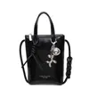 Mini Bolso Pequeño para Mujer 2025 Verano Nueva Moda Bolso Cubo de Gama Alta Versátil Cruzado Bolso de Hombro para Teléfono Móvil