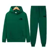 Conjunto de Dos Piezas de Sudaderas con Capucha de Manga Larga y Pantalones Deportivos Casuales para Hombre y Mujer, Transfronterizo para Primavera y Otoño, Amazon Europeo y Americano