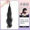 Coque de Cabelo Auto-Enrolável com Coque de Cabelo Falso Natural Fofo e Elástico de Cabelo