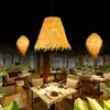 Candelabro moderno estilo bohemio tejido a mano, iluminación principal estilo resort francés para diseño de sala de estar, comedor y dormitorio, sin hierro