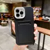 Adequado para iPhone 18 Pro Max Capa de Silicone Fosco com Porta-Cartão Três em Um Capa para Celular Apple 17 13/16 Simples