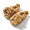 Pantuflas de Algodón Transfronterizas para Mujer 2026 Otoño Invierno Dibujos Animados Lindos Gato 3D Hogar Más Terciopelo Cálidas Pantuflas de Algodón para Hombre Niños Grandes