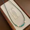 Colar de Contas Barroco Natural Personalizado para Mulheres Ins Golden Sun Ametista Nicho Dopamina Moda Clavícula Cadeia