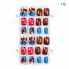 24 Packs de Nail Patch para Crianças Nail Patch Back Adhesive Nail Patch para Crianças Nail Patch Fake Nail Patch Produtos Acabados