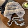 Gorro de punto estilo Fairtown de TUME para niños, estilo retro, con doble función: bolso, gorro de lana cálido que protege las orejas, estilo urbano.