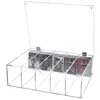 Caja de Cartas de Acrílico, Caja de Exhibición de Cartas de Juego de Alta Transparencia, Caja de Almacenamiento de Cartas de Póker, Caja de Almacenamiento Multifuncional de Gran Capacidad