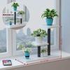 Nuevo Estilo Soporte de Flores de Hierro Forjado Soporte de Piso para Sala de Estar Balcón Dormitorio Estante de Almacenamiento Macetero Simple Interior Multicapa Soporte para Flores Suculentas