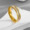 Venta Caliente Transfronteriza Juego de Joyería de Lujo Ligero de Acero Inoxidable con Diamantes para Mujer, Estilo Europeo y Americano, Juego de 4 Piezas