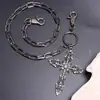 Corrente para Calça de Metal com Pingente de Cruz Preto Pesado Estilo Hip-Hop Punk Transfronteiriça Europeia e Americana Corrente para Calça Personalizada