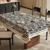 Mantel Estilo Francés, Impermeable, Resistente al Aceite, Lavable, Rectangular, Resistente al Calor, Cubierta para Mesa de Comedor, Lujo Ligero, Sensación de Alta Gama, Cubierta de PVC para Mesa de Café