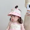 Sombrero de Bebé Verano Delgado Parasol Protección Solar Pico de Pato Parte Superior Abierta Sombrero de Sol para Viaje de Bebé Niño y Niña Sombrero de Malla de Sol de Ala Ancha