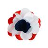 Grampo de Cabelo Flor Bicolor Estéreo em Tecido de Cetim Estilo Coreano Bloqueado por Cores Acessórios de Vestuário Acessórios Broche Bolsa de Sapato