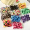 Anel de Polegar Infantil Elástico de Cabelo para Bebê Elástico Pequeno Argola de Toalha Menina de Cabelo Corda de Cabelo de Alta Elasticidade Argola de Cabelo Sem Costura