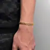 Joyería de Acero de Titanio Transfronteriza Europea y Americana Cadena Cubana Pulsera de Acero Inoxidable Molido en Cuatro Caras Encriptado Pulsera Personalizada Hip-Hop para Hombre