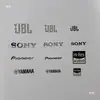 Jbl Professional Audio Nombre de Marca Placa de Altavoz Letrero de Aluminio Pegatina de Logo Etiqueta de Metal Logo de Audio
