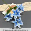 Flores Artificiales, Serie Rosa Azul Claro, Flores de Hortensia Artificiales, Decoración de Escena de Boda, Arreglos Florales para Bodas, Filas de Flores para Pasillos