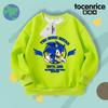 Ropa nueva para niños transfronteriza Chaqueta Sonic para niños Sudadera de manga larga con capucha Ratón ultrasónico Sonic Boy Primavera
