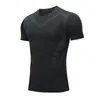 Ropa Deportiva Americana para Hombre Ropa Deportiva Ajustada de Manga Corta de Secado Rápido Ropa para Correr Compresión Ciclismo Alta Elasticidad Absorbente de Humedad Camiseta Ropa de Fitness