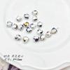 Amor DIY cerâmica contas superfície lisa cor furo reto cor fofa brincos feitos à mão DIY material para brincos acessórios