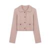 Casaco Lindo para Meninas Outwear Tricô Curto de Inverno para Mulheres Moda Outono Feminina Elegante Top de Alta Qualidade
