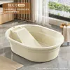 Lavabo Espesado, Lavabo Grande Integrado para Lavandería con Tabla de Lavar, Cubeta de Plástico para Uso Doméstico, Adecuado para Residencias Estudiantiles